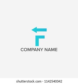 Letter F logo design