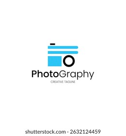 Letter F logo design with camera for your brand