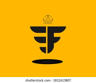 Letter F logo design concept technology business vector design illustration
