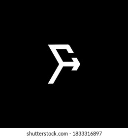 Plantilla de elemento de diseño de logotipo de carta F