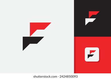 letter f logo design icon vector template