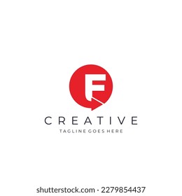 Diseño del logotipo de la letra F, diseño inicial de F