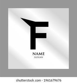 Letter "F" logo design. Minimum creative. Design of an elegant universal vector sign. Premium business logotype. Graphic alphabet symbol for company business identity
