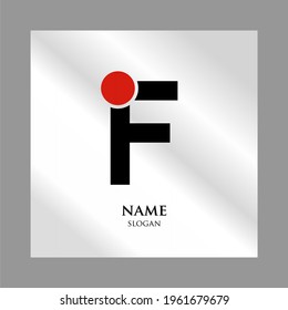 Letter "F" logo design. Minimum creative. Design of an elegant universal vector sign. Premium business logotype. Graphic alphabet symbol for company business identity