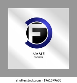 Letter "F" logo design. Minimum creative. Design of an elegant universal vector sign. Premium business logotype. Graphic alphabet symbol for company business identity