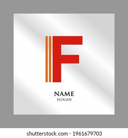 Letter "F" logo design. Minimum creative. Design of an elegant universal vector sign. Premium business logotype. Graphic alphabet symbol for company business identity