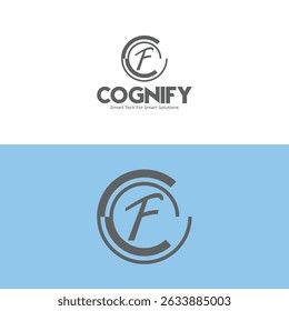 letter f logo design for tech innovation