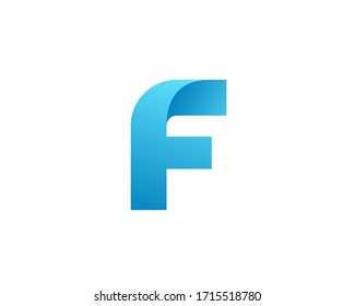 Letter F logo design template elements