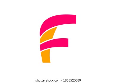 Letter f logo design template elements