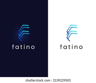 letter f logo design template