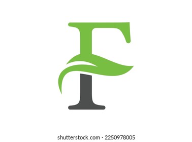 Letter F logo design template, Vector illustration
