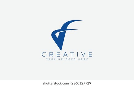Letter F Logo Design Vorlage Vektorgrafik.