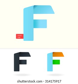 Letter F logo design template. Stylish vector icon
