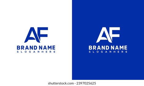 Letter A F logo design. This logo is very suitable for any kind of business or industry that is engaged in any field.