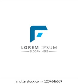 Letter F Logo Design Vector Template