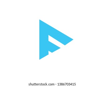 letter F logo design & vector art 