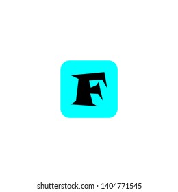 letter F logo design vector