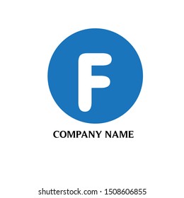 letter F logo design vector icon template