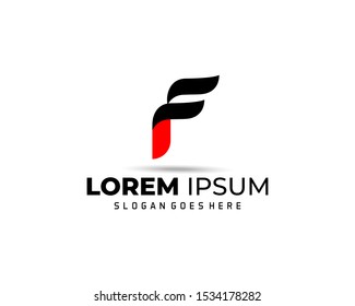 Letter F Logo. F Letter Design Vector template.