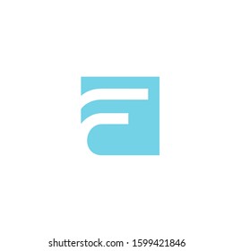 letter F logo design vector template sign icon