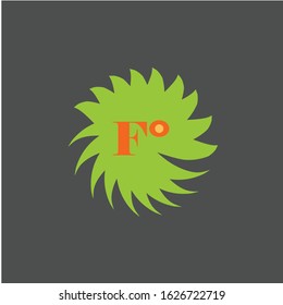 letter f logo design vector icon