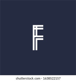 letter F logo design vector icon template