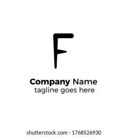 letter f logo design vector illustration