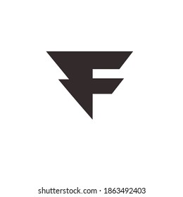letter F logo design vector
