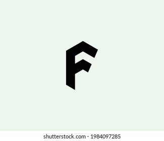 Letter F logo design vector template