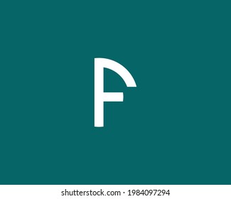 Letter F logo design vector template