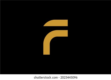 Letter F logo design vector. Monogram F abstract symbol.