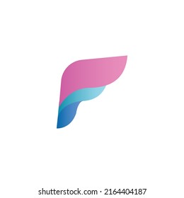 Letter F logo design vector