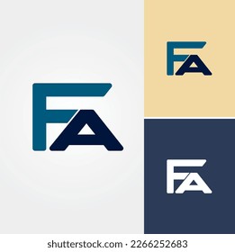 Letter F and A Logo Design Vector