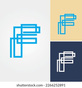 Letter F Logo Design Vector