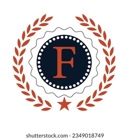 letter f logo design vector