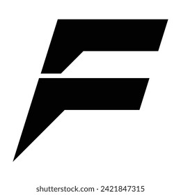 ilustración vectorial de diseño de logotipo F de letra