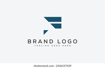 Diseño de plantilla de vector de diseño de logotipo de letra F para marca.