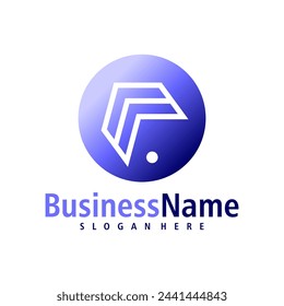 Letter F logo design vector. Creative Initial F logo concepts template