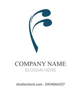 letra F logo diseño de Plantilla de Vector para marca