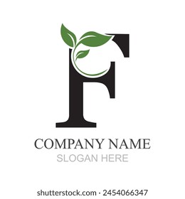 Buchstabe F Logo Design Vektorgrafik Vorlage Design für brand