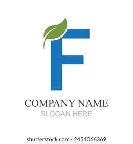 letter F logo design vector template design for brand
