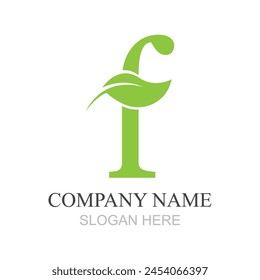 letter F logo design vector template design for brand