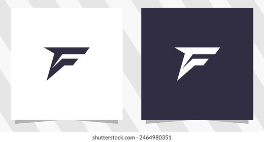 letter f logo design vector