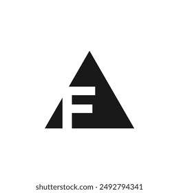 Letter F logo design vector with universal form and creative idea
