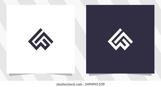 letter f logo design vector