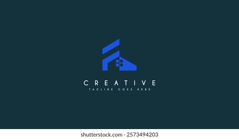 Letter F logo design vector template