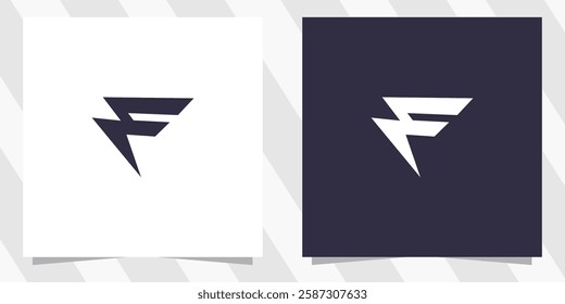 letter f logo design vector