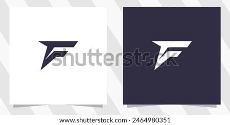 letter f logo design vector
