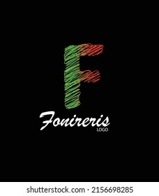 The letter F logo is elegant and simple, suitable for symbols of business, fashion, entertainment, salons, spas, boutiques
