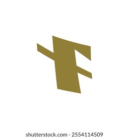 Letter f logo for finance, investment, and corporate branding.